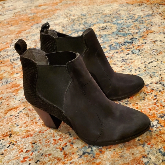 Anthropologie Seychelle Black Boots Booties - Picture 7 of 16